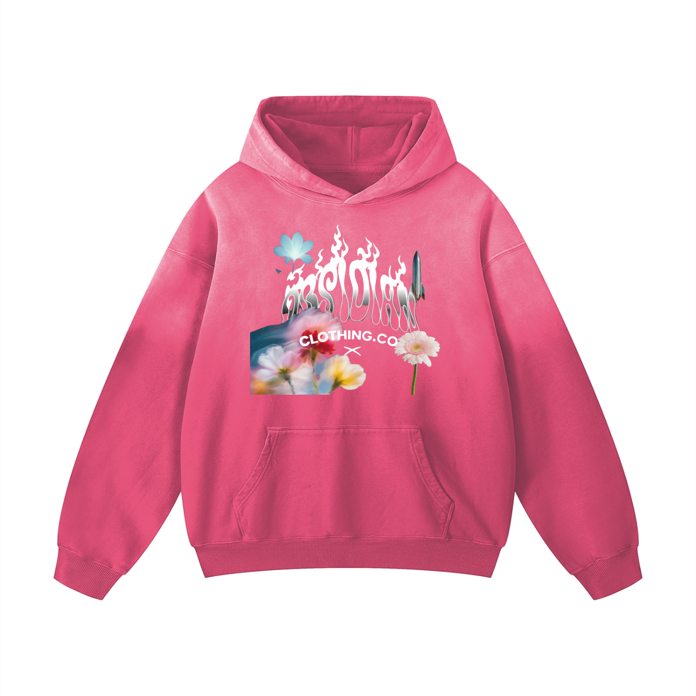 "GONE" Heavyweight Sunfade Oversized Hoodie
