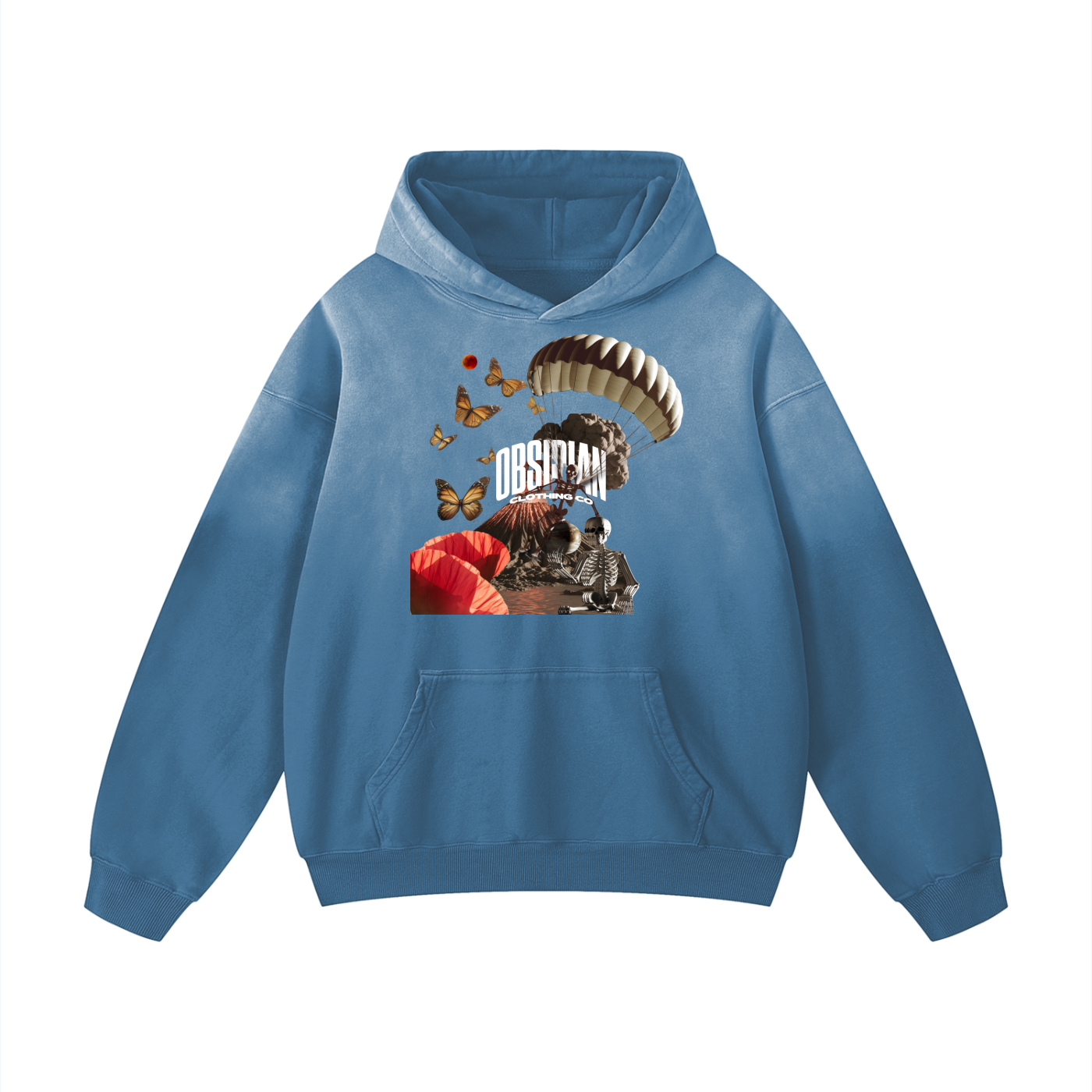 "GONE" Heavyweight Sunfade Oversized Hoodie