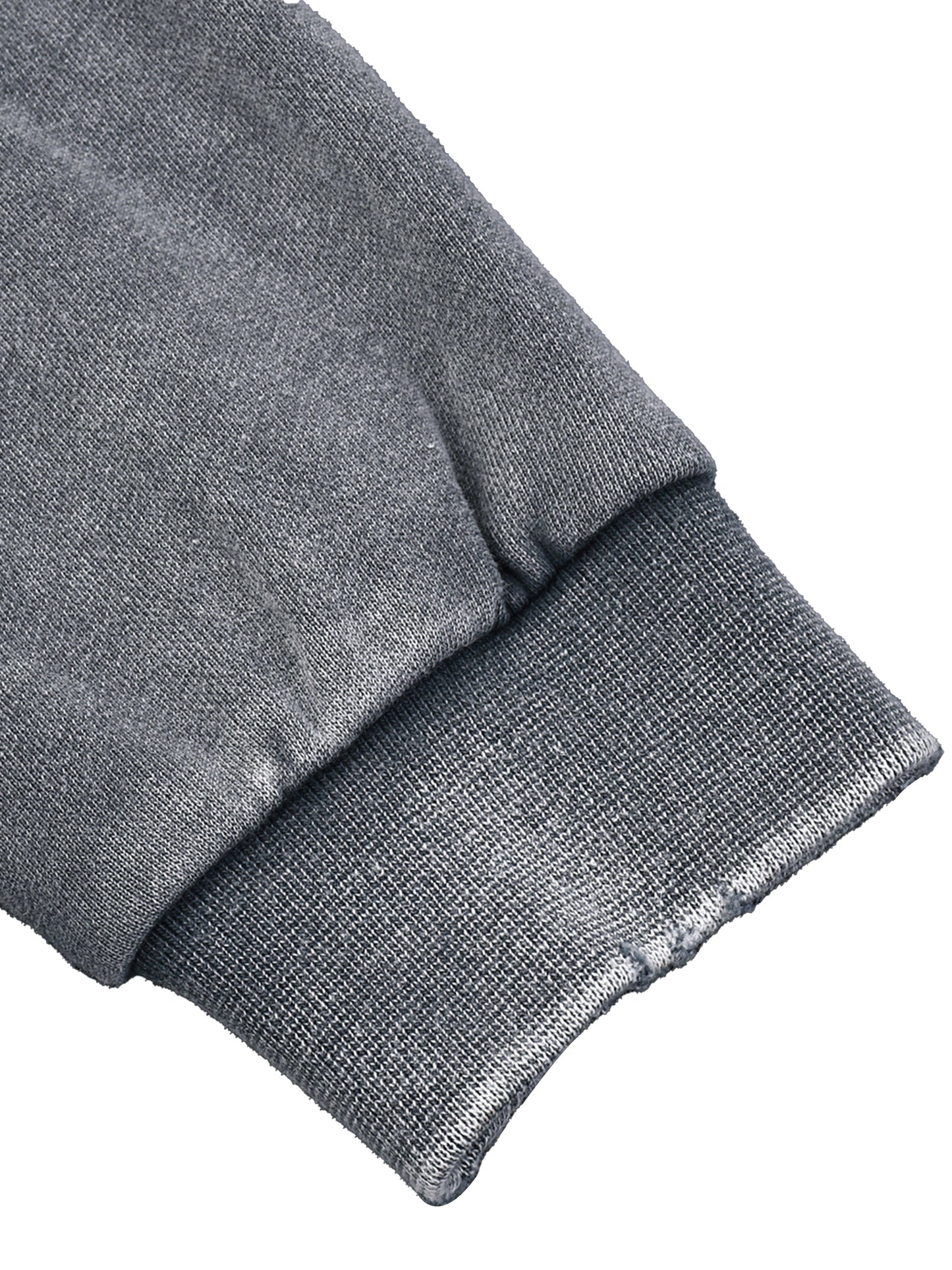 "GONE" Snow Washed Raw Edge Cropped Sweatshirt