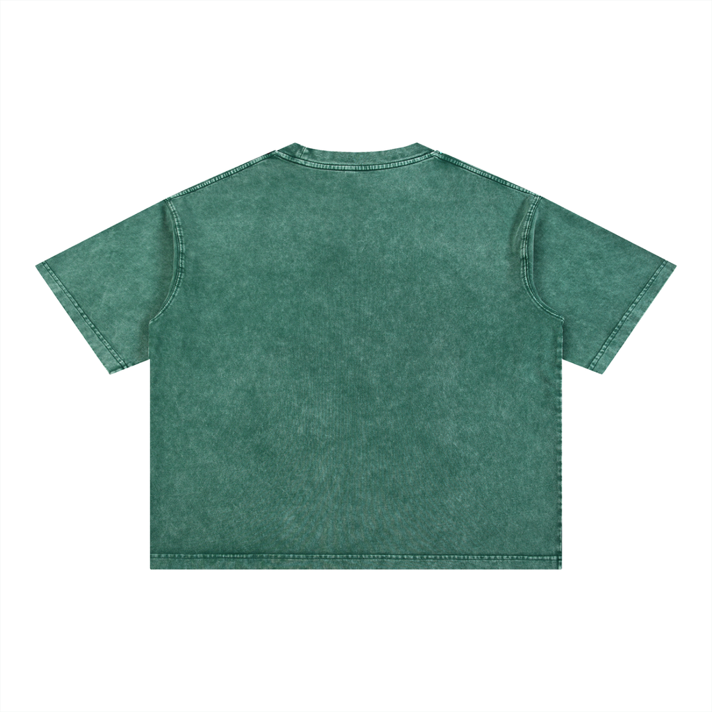 Obsidian “Kill Shot” Mineral Wash Boxy Cotton T-Shirt