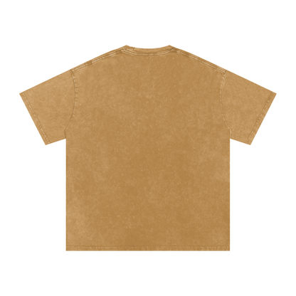 "GONE" Snow Washed Oversized Cotton T-Shirt