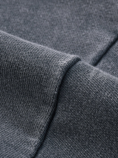 "GONE" Snow Washed Raw Edge Cropped Sweatshirt