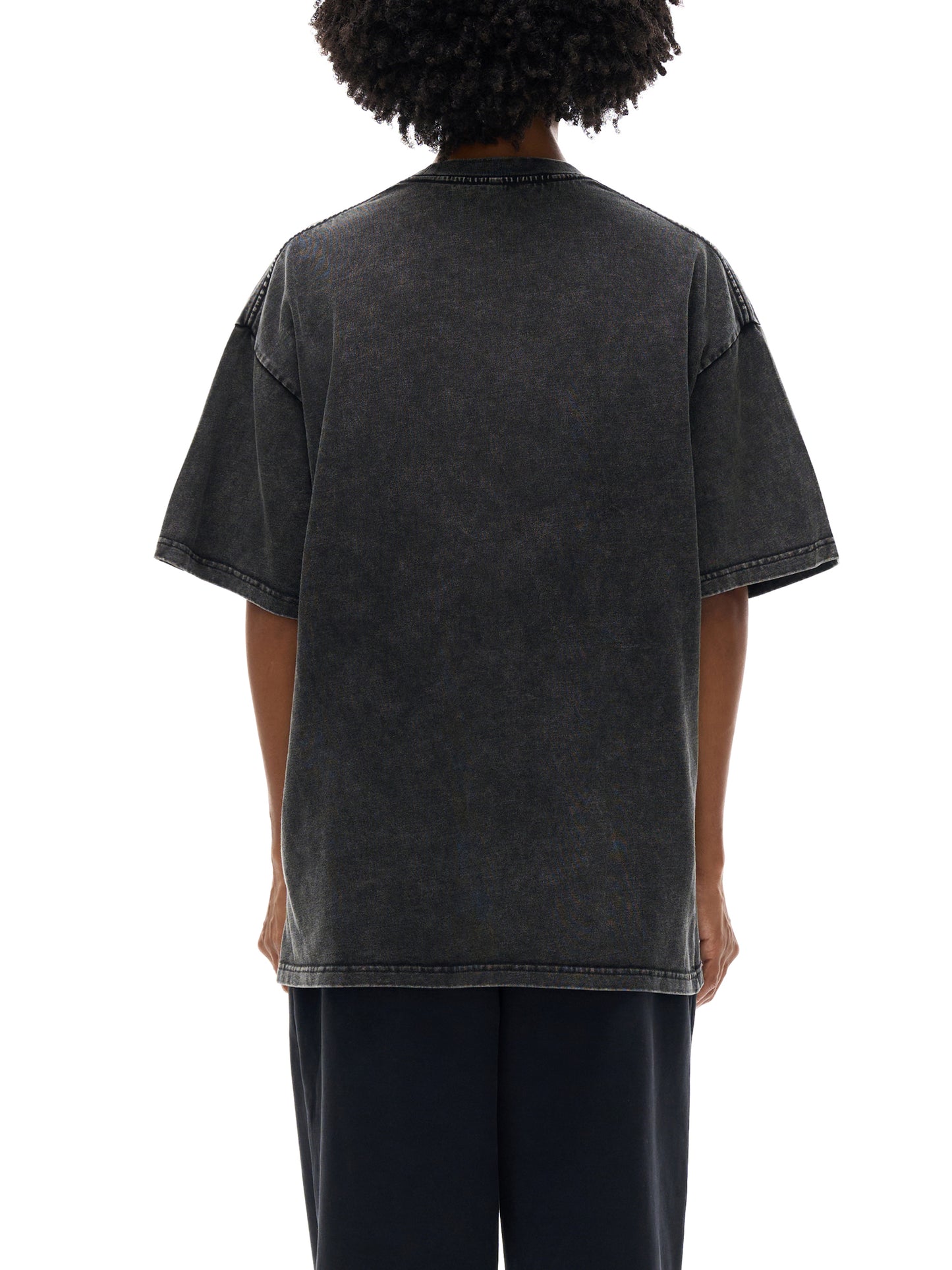 "GONE" Snow Washed Oversized Cotton T-Shirt